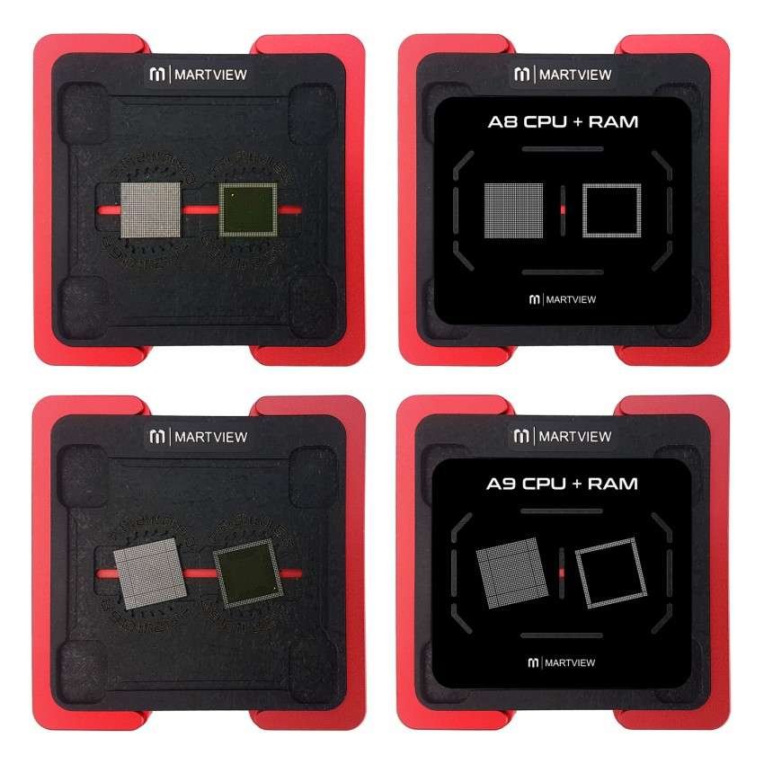 Martview RB-02 7in1 CPU Reballing Stencil Full Set for iPhone A8 A9 A10 A11 A12 A13 A14 - Image 4