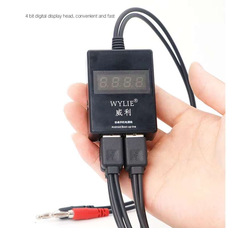 wylie 26 in 1 DC Power Supply Current Boot Up Test Cable for IPhone6 to 11 pro max ALL Android Phones Support